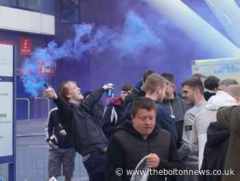 Ecstasy to agony for Bolton fans: Crowds gather outside stadium