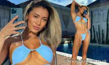 Love Island's Kaz Crossley sends temperatures soaring in TINY blue bikini