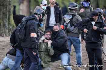 Coronavirus: Police break up Brussels anti-lockdown party - The Straits Times