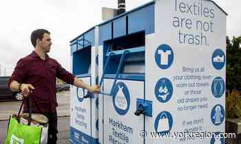 Markham's award-winning recycling program keeps 20M pounds of textiles out of landfill - yorkregion.com