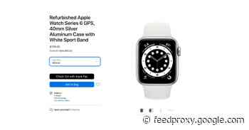 Apple now selling refurbished Apple Watch Series 6 and SE for the first time