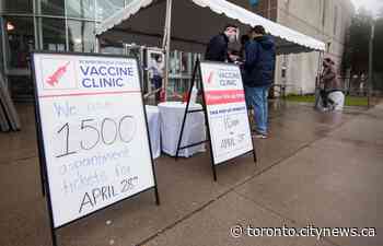 40 per cent of eligible Toronto residents now vaccinated, city says - CityNews Toronto