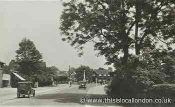 Loughton High Road in Essex pictured between the wars