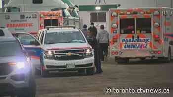 Man dead after truck falls on him while changing tire in Caledon, Ont.