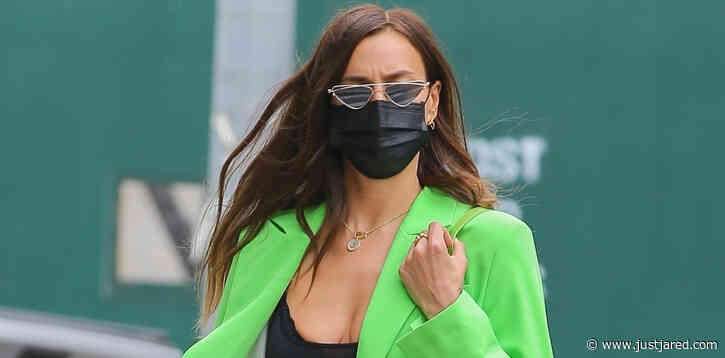 Irina Shayk Rocks Bright Green Jacket While Out in NYC