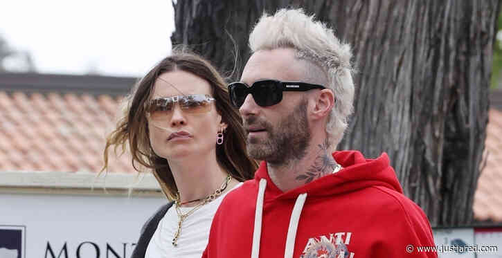 Adam Levine Shows Off Bleached Blonde Hair While Out with Wife Behati Prinsloo!