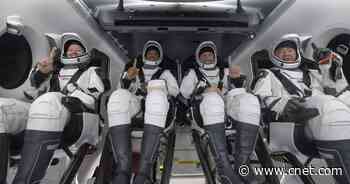 SpaceX Crew-1 astronauts return to Earth in rare nighttime splashdown     - CNET