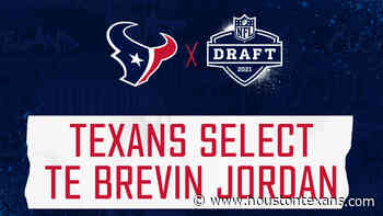 The Houston Texans picked Miami Hurricane Tight End Brevin Jordan in the fifth round at 147th overall. - HoustonTexans.com