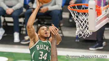 WATCH: Bucks' Giannis Antetokounmpo throws down one-handed alley-oop dunk over Nets' Kevin Durant