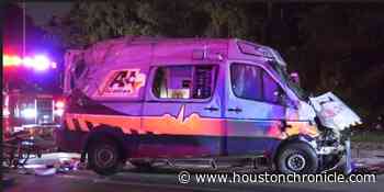 80-year-old dies after her ambulance crashes in NW Houston - Houston Chronicle