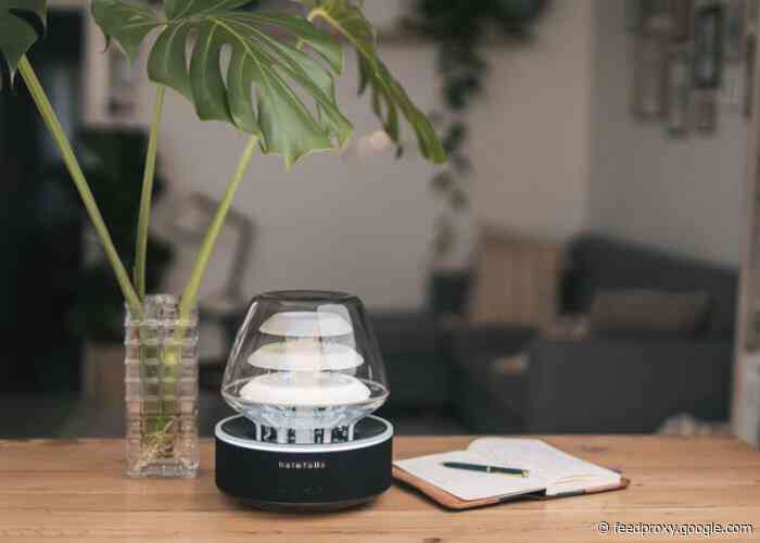 HaloFalls combines a mood light, water and sound for relaxation