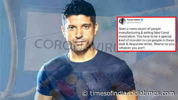 Farhan Akhtar slams those 'manufacturing and selling fake COVID-19 medication' amid crisis in India, writes 'you have to be a special kind of monster'