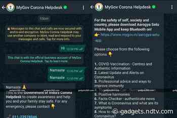 MyGov Corona Helpdesk Chatbot Helps Find Nearby COVID-19 Vaccination Centres: Here's How to Use It