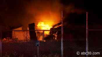 Fire destroys west central Fresno home
