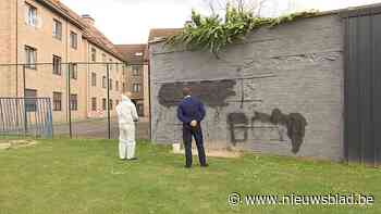 Graffitispuiters viseren agent in haatboodschap op muur: “Laf en degoutant” <BR />