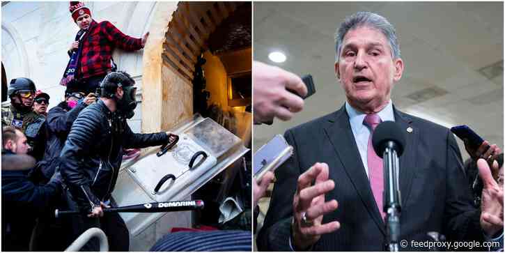 Sen. Joe Manchin said he wanted to 'to stay and fight' during Capitol riots
