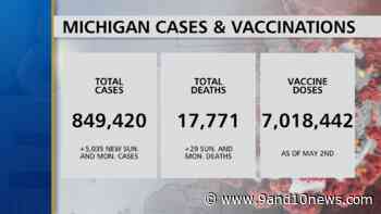Michigan Health Officials Report 5035 Coronavirus Cases, 29 Deaths - 9 & 10 News - 9&10 News