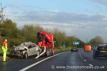 Motorists being warned of Crash on M61 between Chorley and Horwich