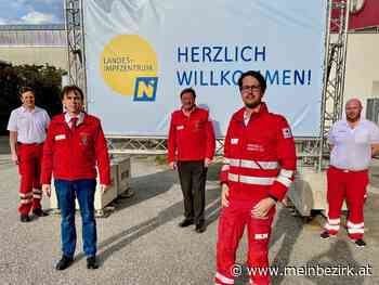 Landesimpfzentrum Ternitz: Präsident des Roten Kreuzes Niederösterreich besucht das Landesimpfzentrums Ternitz. - meinbezirk.at