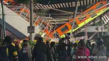 Mexico City metro overpass collapses onto road; 23 dead