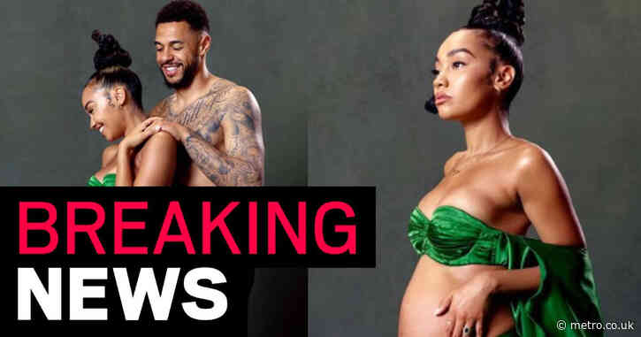 Little Mix star Leigh-Anne Pinnock announces she’s expecting first child with fiance Andre Gray with stunning pregnancy photo shoot