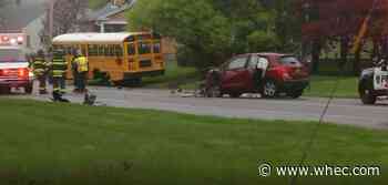 Bay Road in Webster reopens after school bus crash