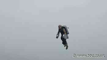Royal Marines test out jet suit