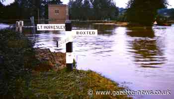 Pictures show rising river that flooded Horkesley Hill