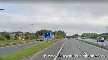 Why junction 10 of the M65 was closed on Sunday night