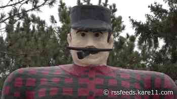 Bemidji's iconic Paul Bunyan statue dealing with 'broken arm'