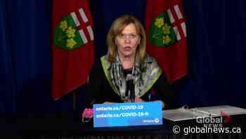 Ontario further expanding COVID-19 vaccine eligibility to individuals 50+: Minister Elliott