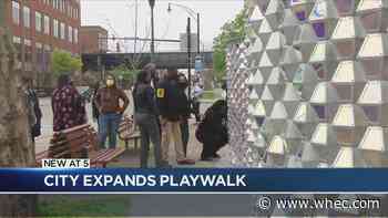 Rochester officials unveil new downtown play walk extension