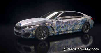 BMW Projected AI-Generated Art Onto Its Cars for New Campaign