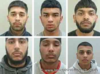 These are the faces of the six men jailed for college machete attack
