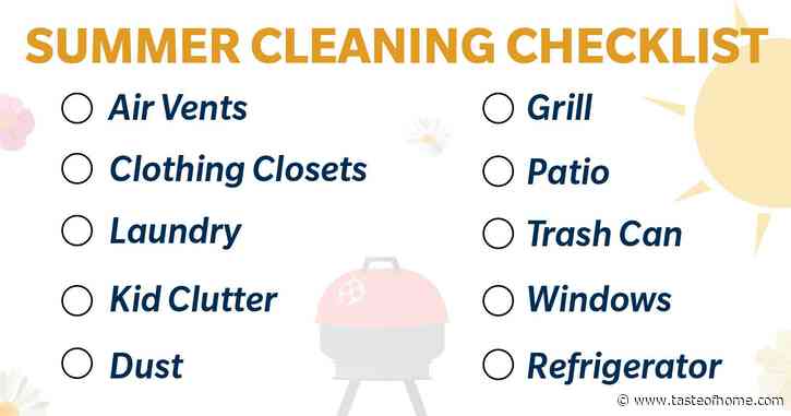 Summer Cleaning Checklist: 10 Things You Should Clean This Season