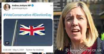 Tory MP tweets wrong flag from 400 years ago to celebrate election day