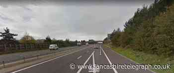 UPDATES: Traffic stopped on M65 as stolen jaguar being chased by police crashes on hard shoulder