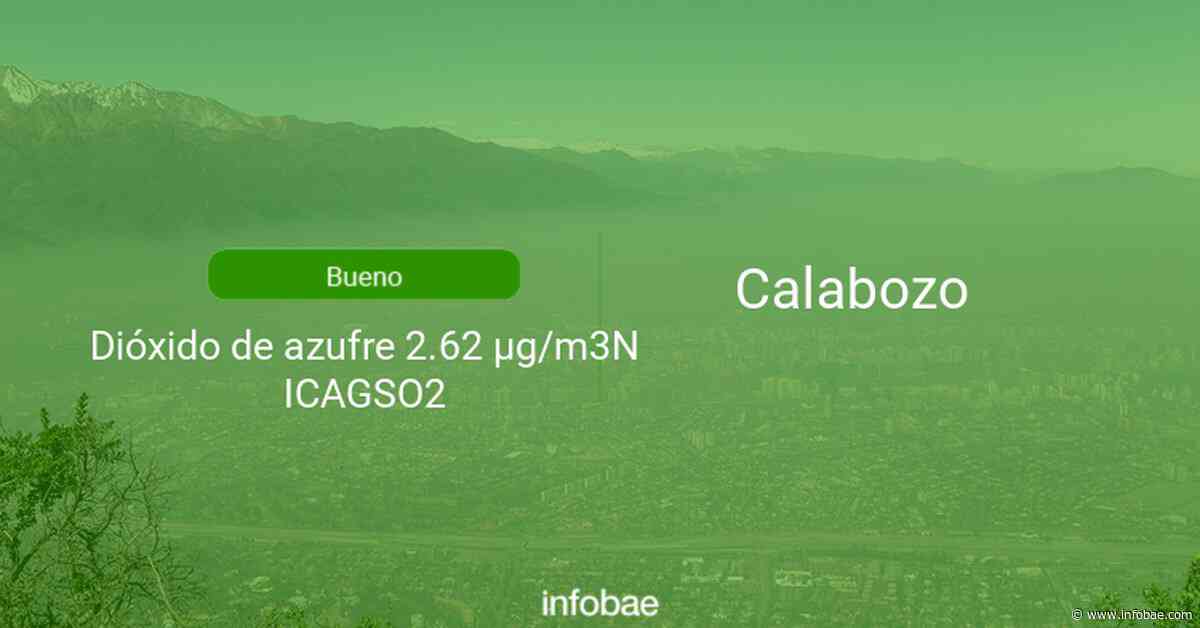 Calidad del aire en Calabozo de hoy 6 de mayo de 2021 - Condición del aire ICAP - infobae