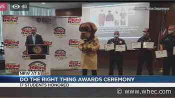 News10NBC's Brennan Somers emcees at 'Do the Right Thing' ceremony