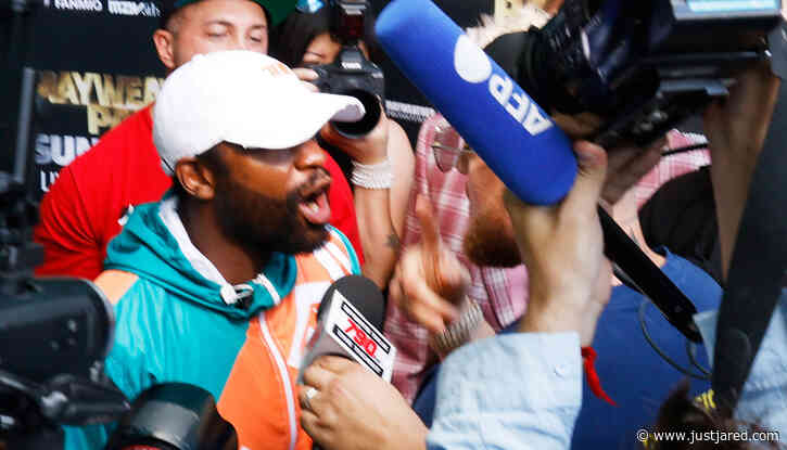 Floyd Mayweather & Jake Paul Get Into Physical Altercation at Media Event - See Every Photo & Video