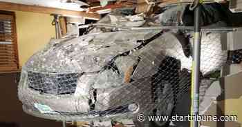 Car veers off road, punches hole in Rochester home