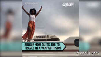 Single mom quits job to travel in a van with son