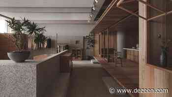 BLUE Architecture Studio inserts rustic cabin into Hangzhou furniture store - Dezeen