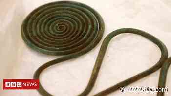 Bronze Age treasure found in Swedish forest by mapmaker - BBC News