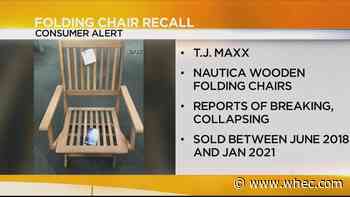 Recall on TJ Maxx folding chairs