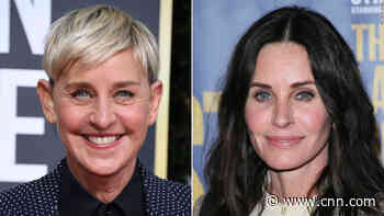 Ellen DeGeneres is living at Courteney Cox's house