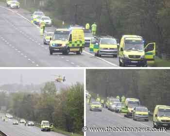 M66 Junction 4: 'Serious collision' near Simister Island
