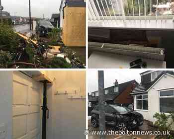 Shock after cars plough into houses in Breightmet