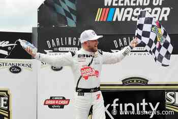 Allgaier Holds off Teammate to Take Darlington Xfinity Race