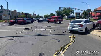 6-vehicle crash in Clovis causes multiple injuries, road closures